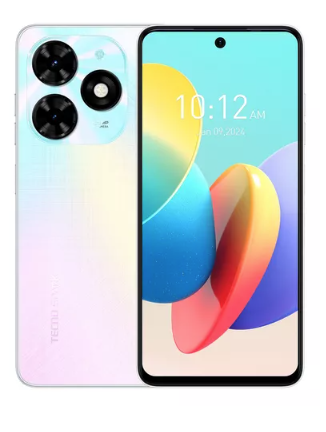 Celular Tecno Spark 20c Dual SIM 256 GB blanco 4 GB RAM