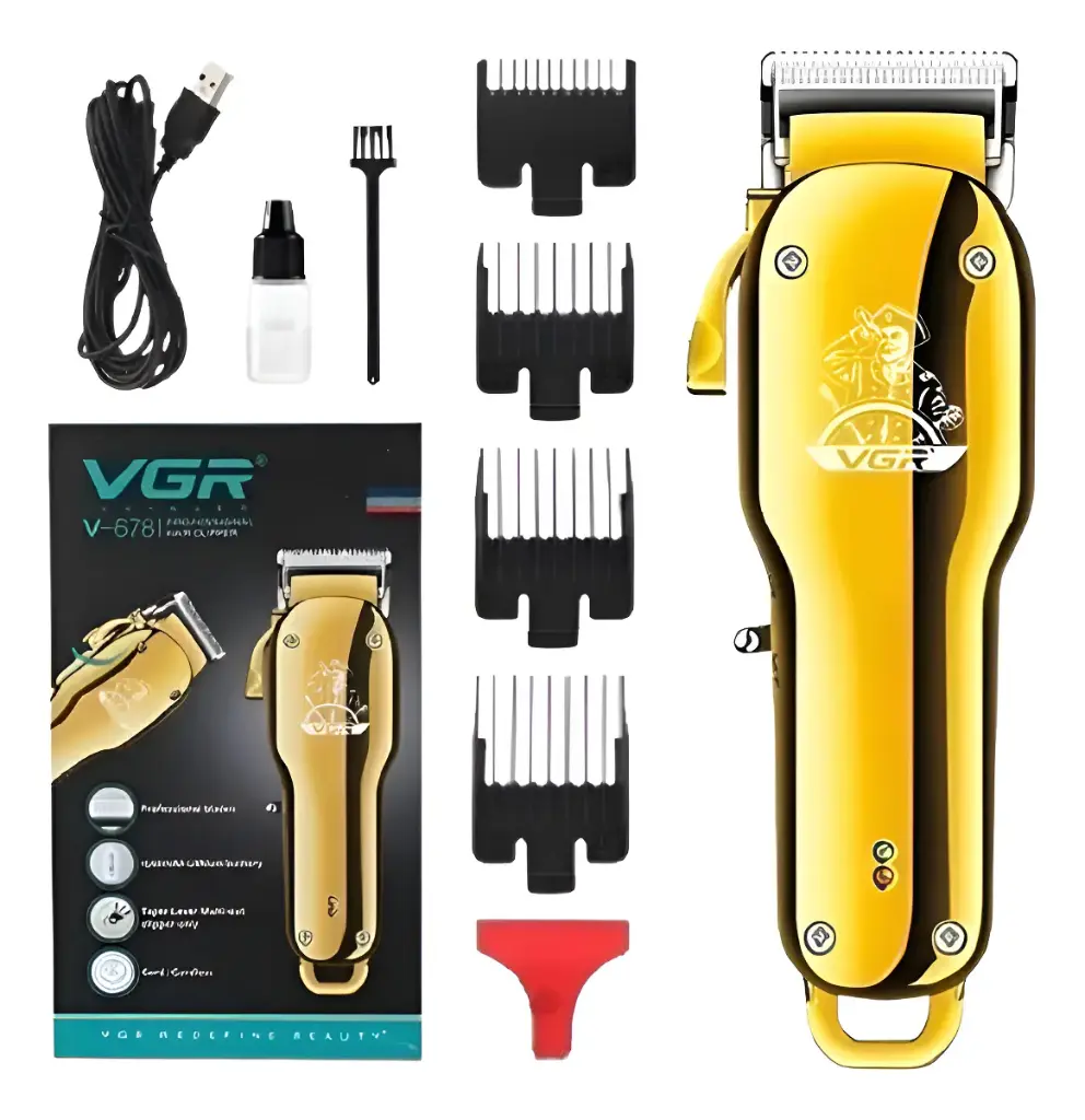 [tbh0036] Cortadora De Pelo Vgr V-678 Recargable Ajustetable 5v