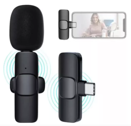 Micrófono Inalámbrico 2 En 1 De Solapa Para O Tipo C K8