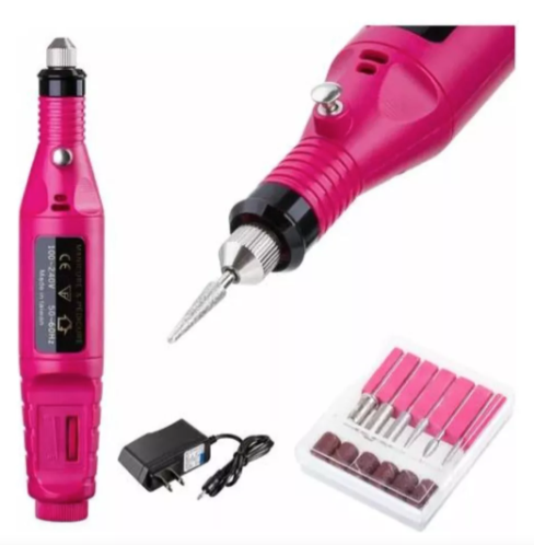 Kit Pulidor De Uñas Eléctrico Lima Acrílico Manicure
