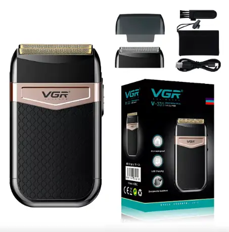 Maquina afeitadora Shaver Corta Barba Calvo Vgr V-331 Recargable
