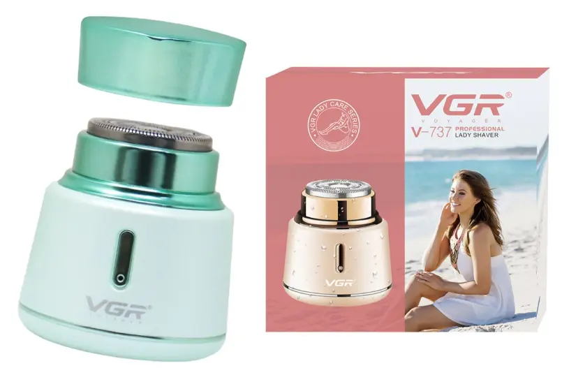 Afeitadora Eléctrica Mujer Shaver VGR V-737 Usb Led IPX5