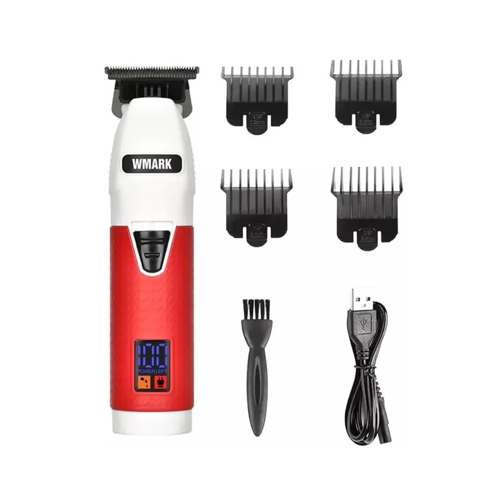 Máquina Patillera Trimmer Profesional Wmark Ng 318 Blanco