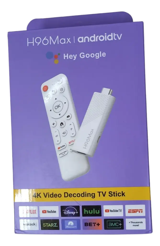 H96 Max Tv Sticks Tv Box. Blanco De Voz
