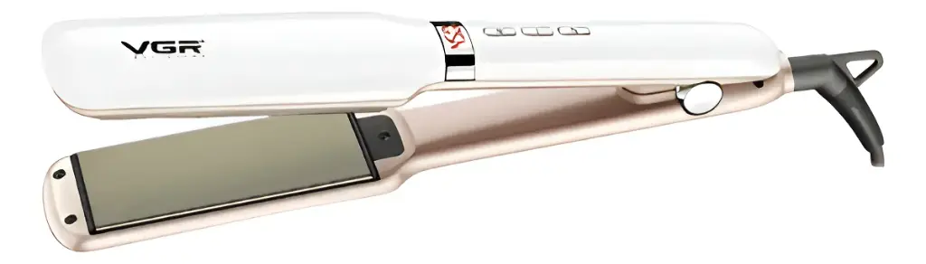 Plancha Vgr V-520 Cabello Liso Rápido Con Placas De Ceramica Blanco 110/220v