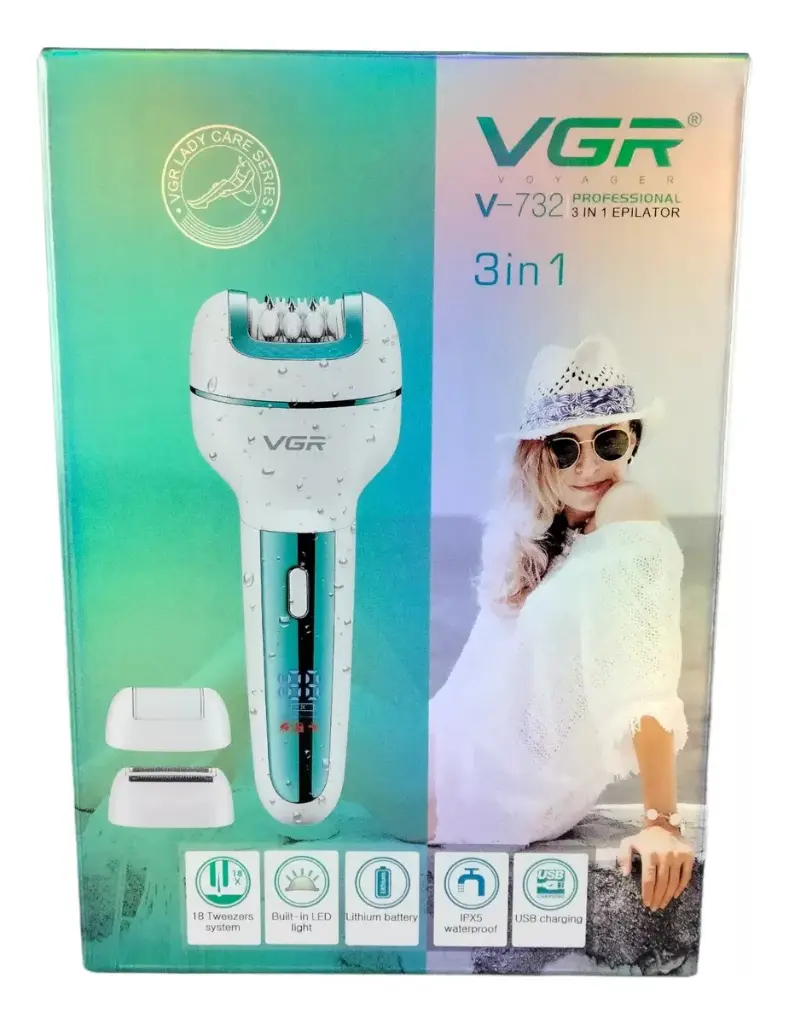 Depiladora Dama Bikini Vgr 732 Verde