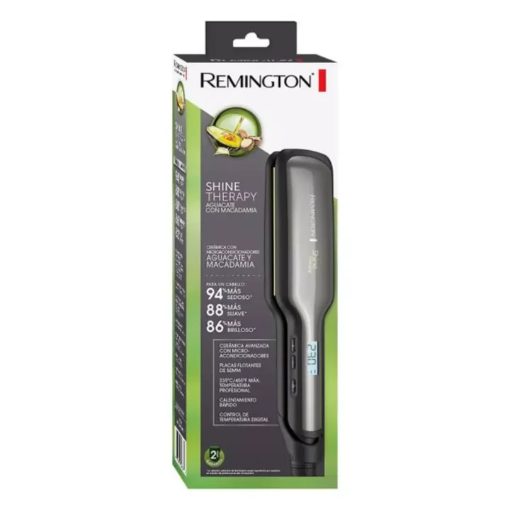 Plancha Remington De Aguacate Con Placas Anchas S9980