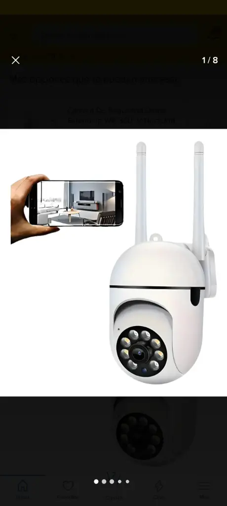 Camara Robotica Doble Antena, 1080p, Wifi. V380 W8