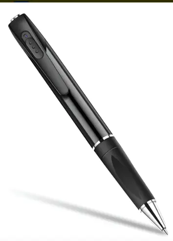 Lapicero Esfero Espia Hd 1920x1080 32gb Elegante - Negro