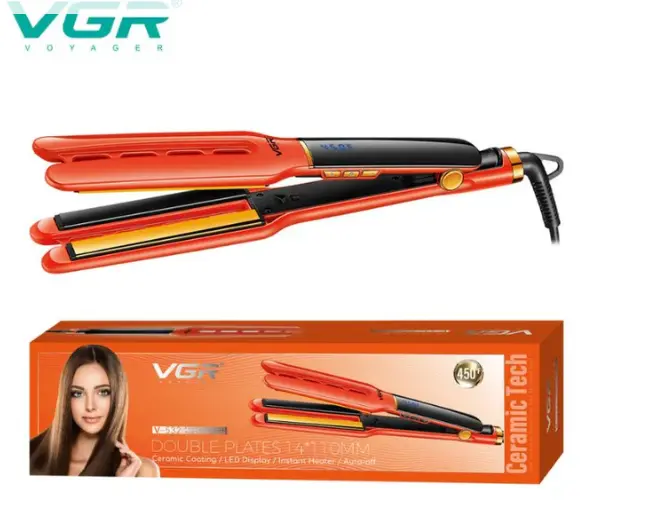 Plancha de cabello profesional VGR V - 532 Alisadora de cerámica