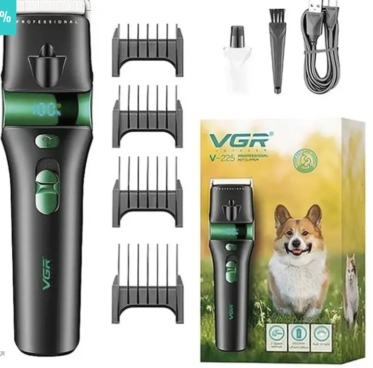 Máquina cortar pelo mascotas perro VGR V-225 luz 7000RPM