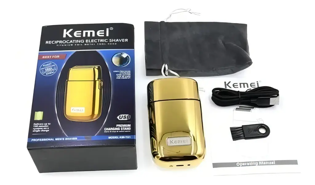 Máquina afeitadora Kemei KM-TX1 dorada