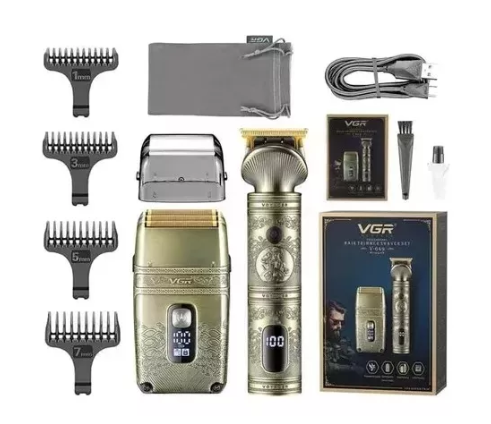 [tbh0024] Maquina Vgr Patillera + Shaver Combo V-649