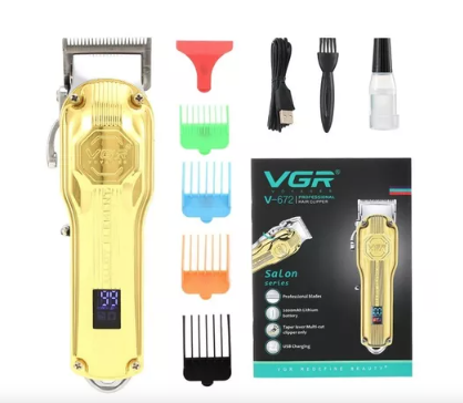 [tbh0036] Maquina Cortadora De Cabello Peluquera Vgr Profesional 672