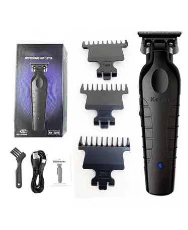 [tbh0148] Cortadora De Pelo Eléctrica Kemei Transborder Barber Km-2299 Color Negro
