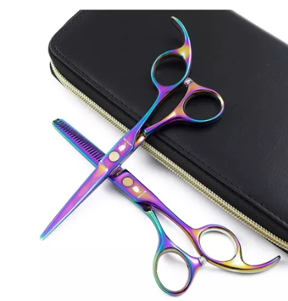 [tbh0148] Kit Tijeras Peluqueria Entresacadora Deslizante + Estuche