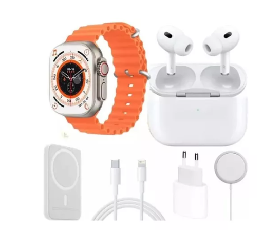[tbh0152] Smartwatch Combo Reloj Watch X8 Ultra + Audifonos In Ear + Power Bank