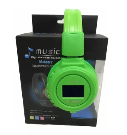 [tbh0156] Diadema N65 Bluetooth Diadema Pantalla Micro Sd Radio Fm