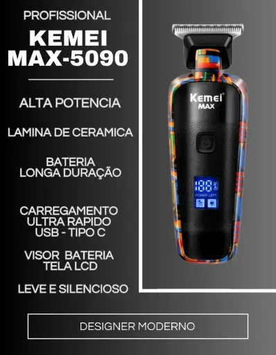 [tbh0163] Máquina Cortadora De Pelo Kemei Max-5090 