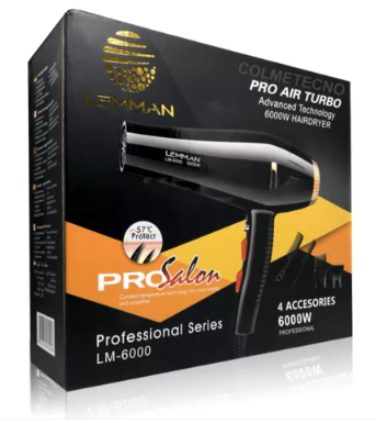 [tbh0191] Secador De Cabello Lemman Lm 6000w Secado Rapido Profesional
