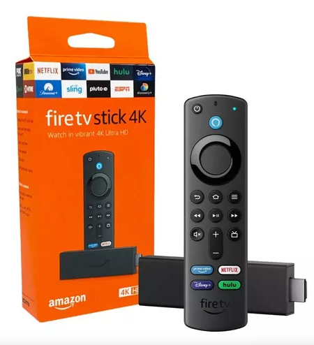[tbh0207] Amazon Fire TV Stick 4K de voz 3.ª generación 4K 8GB negro con 1.5GB de memoria RAM