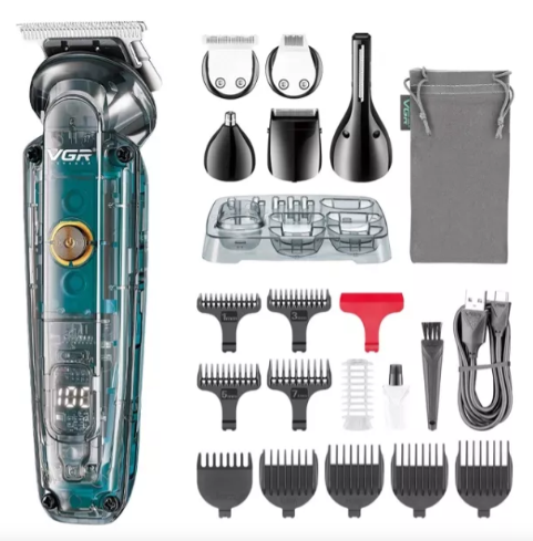 [tbh0218] Maquina Peluquera Kit Grooming Vgr V-102 Recargable Pantalla