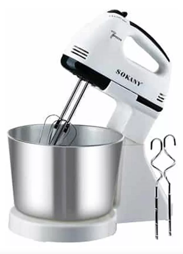 [tbh0241] Batidora de pedestal Sokany CX-6620 blanca 50/60 Hz 220 V