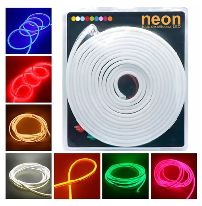 [tbh0245] Cinta Led Multicolor Rgb Luz 5050 5mts + Control + Adaptador NEON
