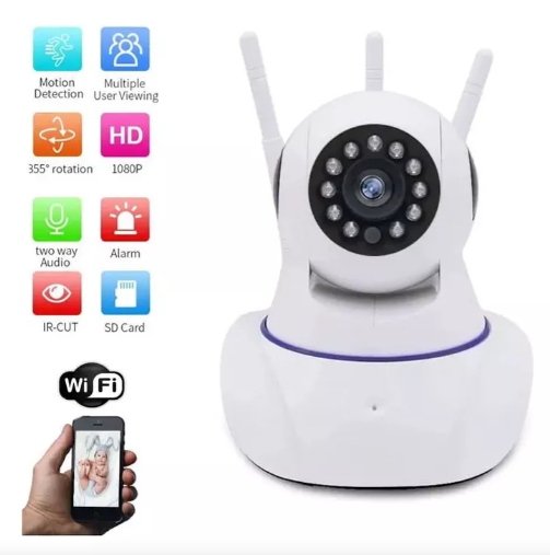 [tbh0256] Cámara De Seguridad 52 Bits Ik100 Wifi Con Resolución Full Hd 1080p Visión Nocturna Incluida Blanca