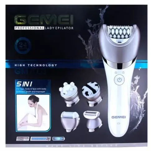 [tbh0414] Maquina Depiladora Para Mujer Gemei 5 En 1 Gm7003
