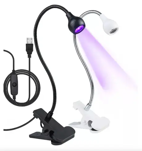 [tbh0423] Lampara Led Ultra Violeta Secado Uñas Uv Brazo Flexible Usb