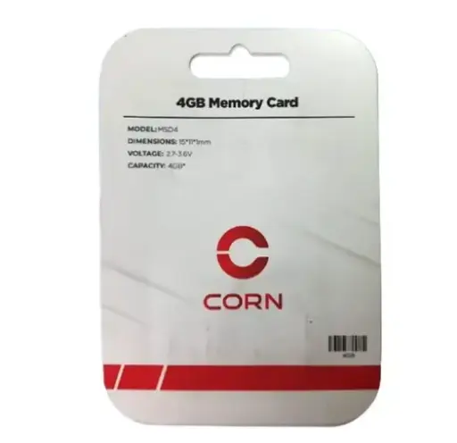 [tbh0427] Memoria Microsd Corn 4gb Clase10