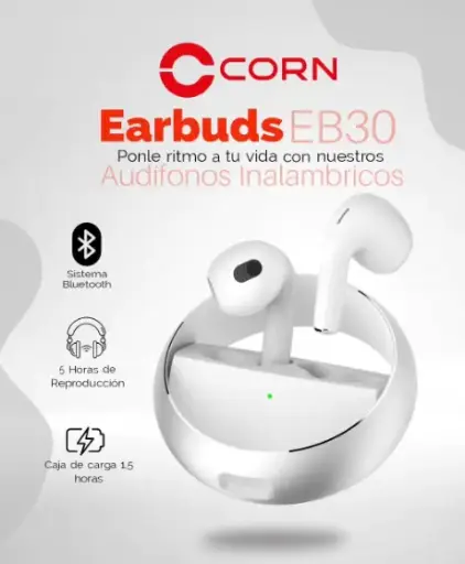 [tbh0454] Audífonos Corn Earbuds EB30