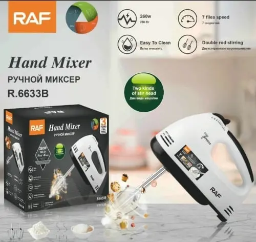 [tbh0478] Batidora de mano Hand Mixer RAF 96633