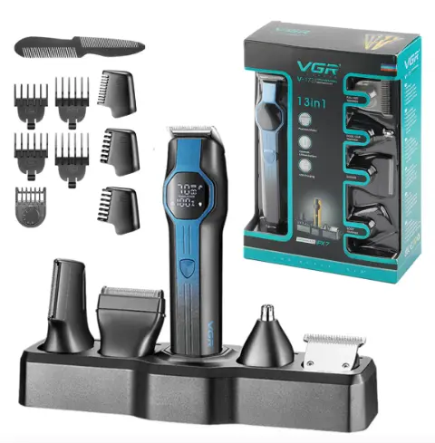[tbh0489] Maquina Grooming Kit Completo Profesional 13 En 1 Vgr V-173 Ipx7