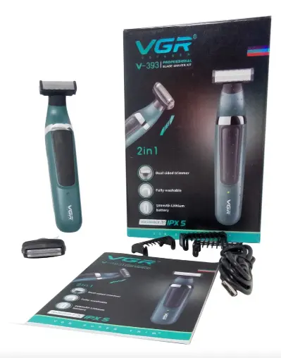 [tbh0492] Afeitadora Vgr V-393 Color Azul Petróleo 110v/220v