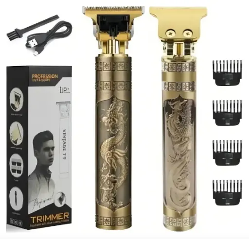[tbh0496] Maquina Patillera Barbera T9 Vintage T9 Trimmer Recargable