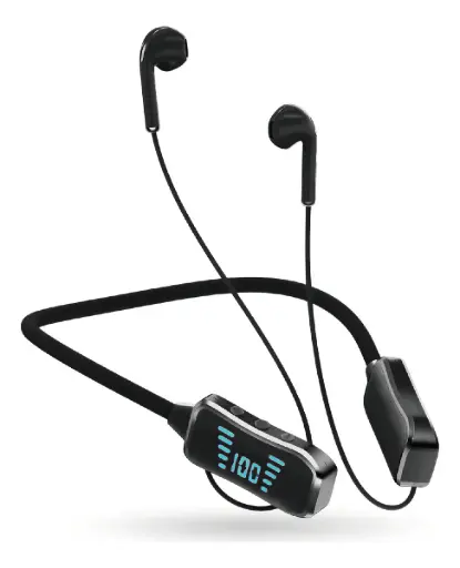 [tbh0523] Audífonos Bluetooth Deportivos KL50 Con Pantalla Led Batería De Larga Duración Micrófono