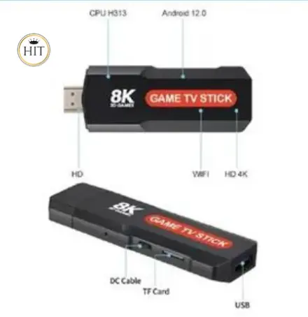 [tbh0580] Consola De Juegos Game TV stick 8k ultra Q9Pro Caja roja