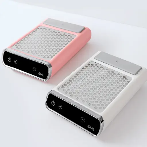 [tbh0713] Extractor para manicura marca SML, Aspirador de polvo de uñas profesional inalambrico 80W E500